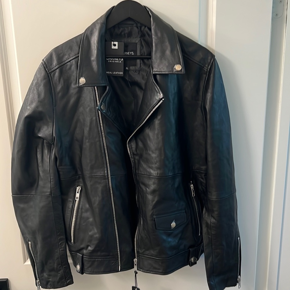 Barney’s Motorcycle Leather Jacket